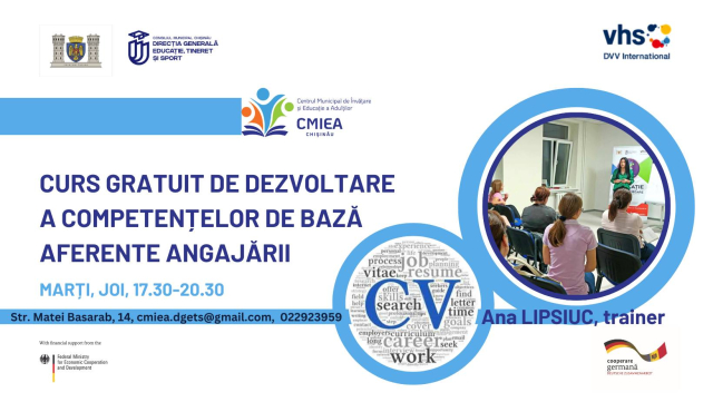 Centrul Municipal de Învățare și Educație a Adulților ajută locuitorii municipiului să obțină cât mai curând jobul dorit 